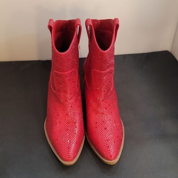 BRAND NEW FOREVER RIVER RHINESTONE WESTERN BOOTIES R3 - Picture 3 of 16